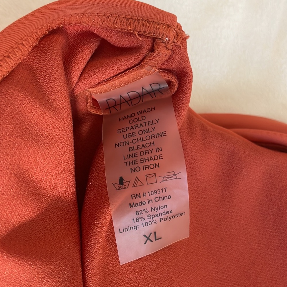 Radar Burnt Orange Sporty Cheeky Bikini Set - Picture 11 of 11